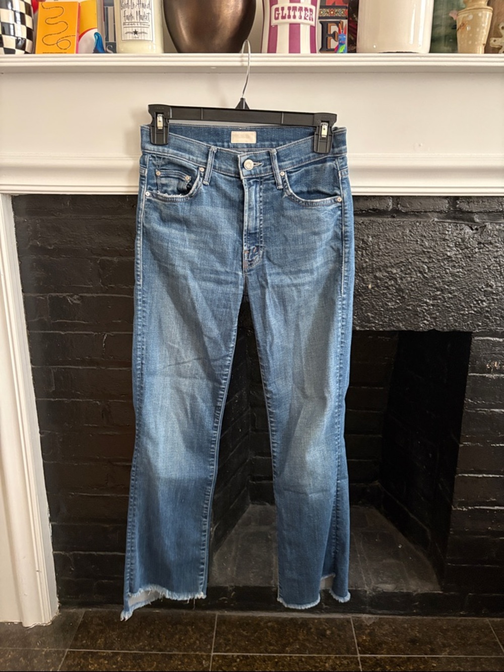Mother Denim Insider Crop Step Fray Jean